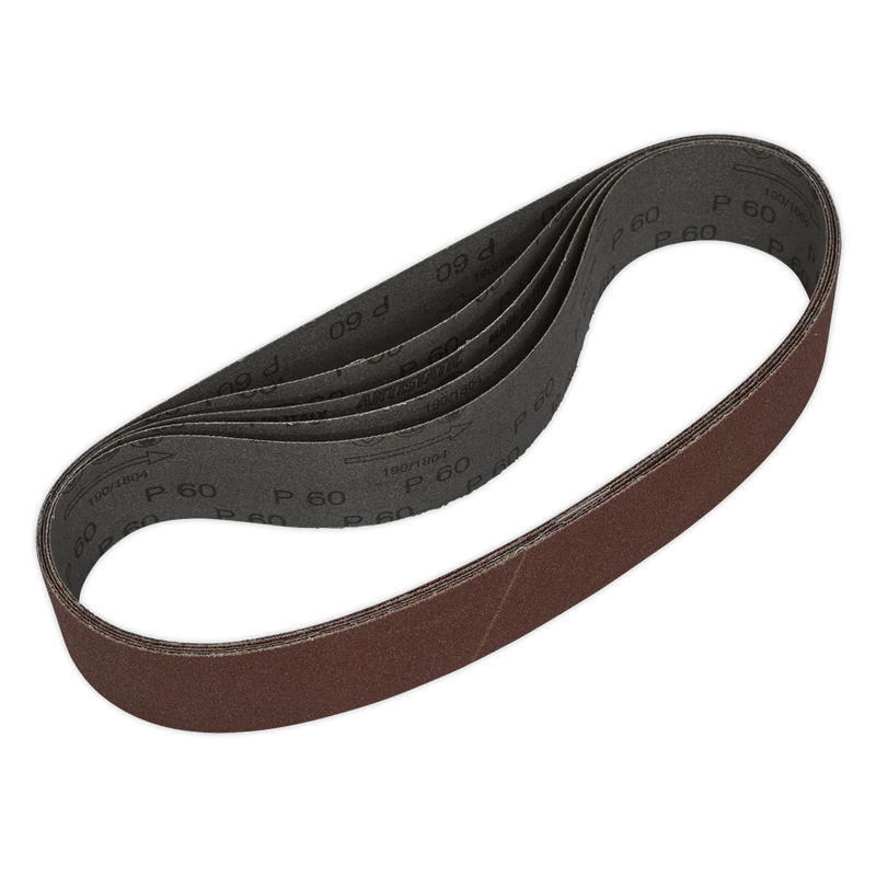 Sealey 50 x 686mm Sanding Belt 60Grit - Pack of 5 - SB006 Trade Quality