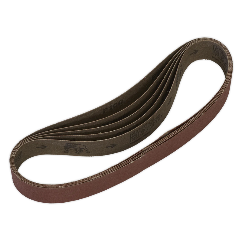 Sealey 30 x 540mm Sanding Belt 100Grit - Pack of 5 - SB008 Trade Quality