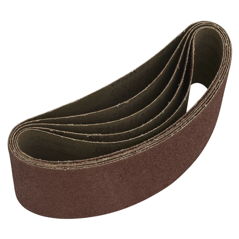 Sealey Sanding Belt 76x457mm 60 Grit - Pack of 5