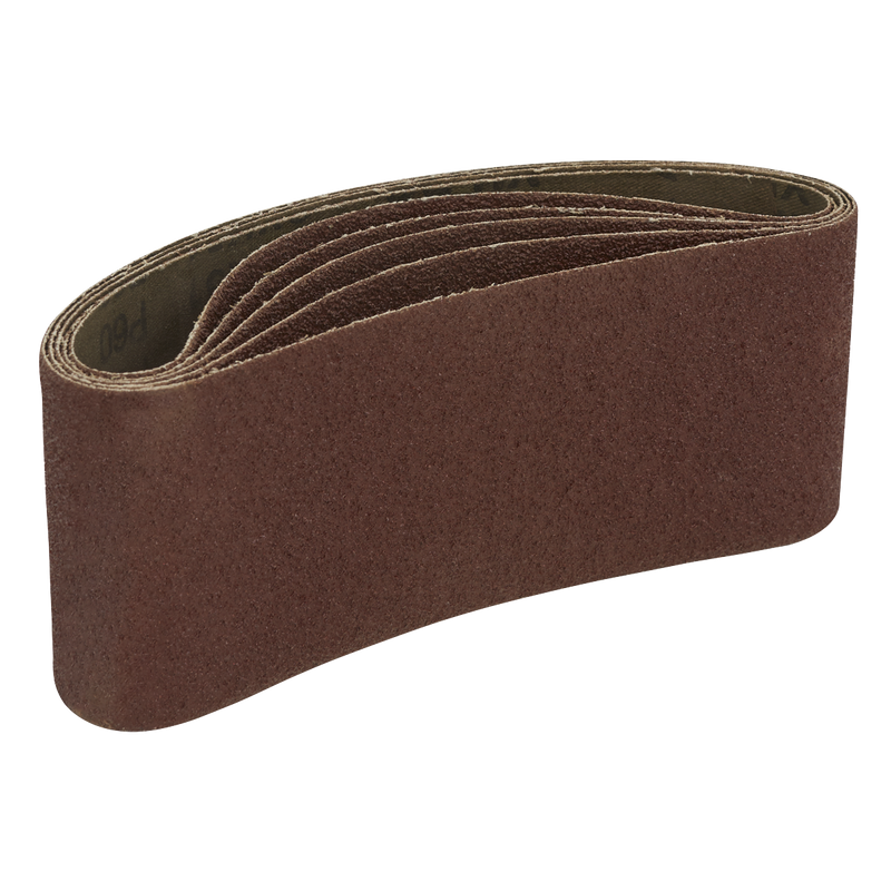 Sealey Sanding Belt 76x457mm 60 Grit - Pack of 5