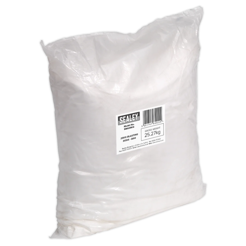 Sealey Blasting Soda Bag 25kg Extra-Coarse SBG25KG