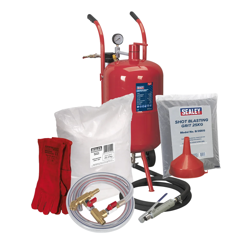 Sealey Shot Blasting Kit Model SBKITA 37L with Water Trap