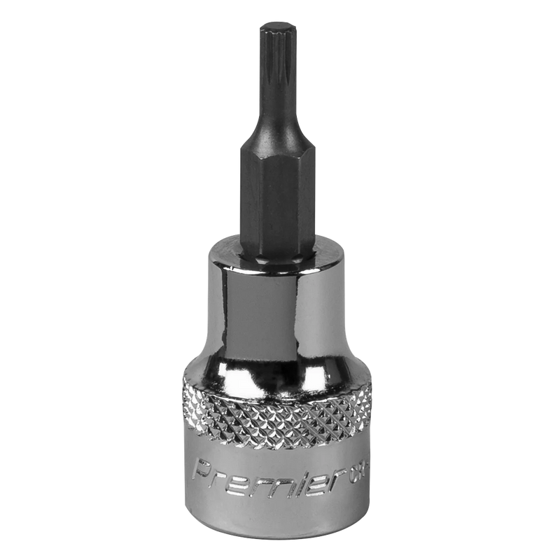 Sealey Premier Spline Socket Bit 3/8" Sq Drive M3 48mm