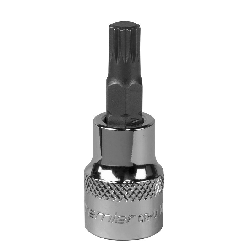 Sealey Premier Spline Socket Bit 1/2"Sq Drive M8 55mm