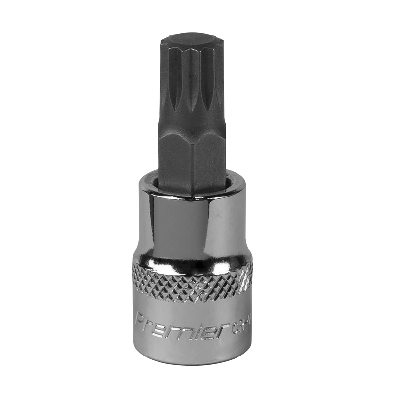 Sealey Premier Spline Socket Bit M10 1/2"Sq Drive 55mm