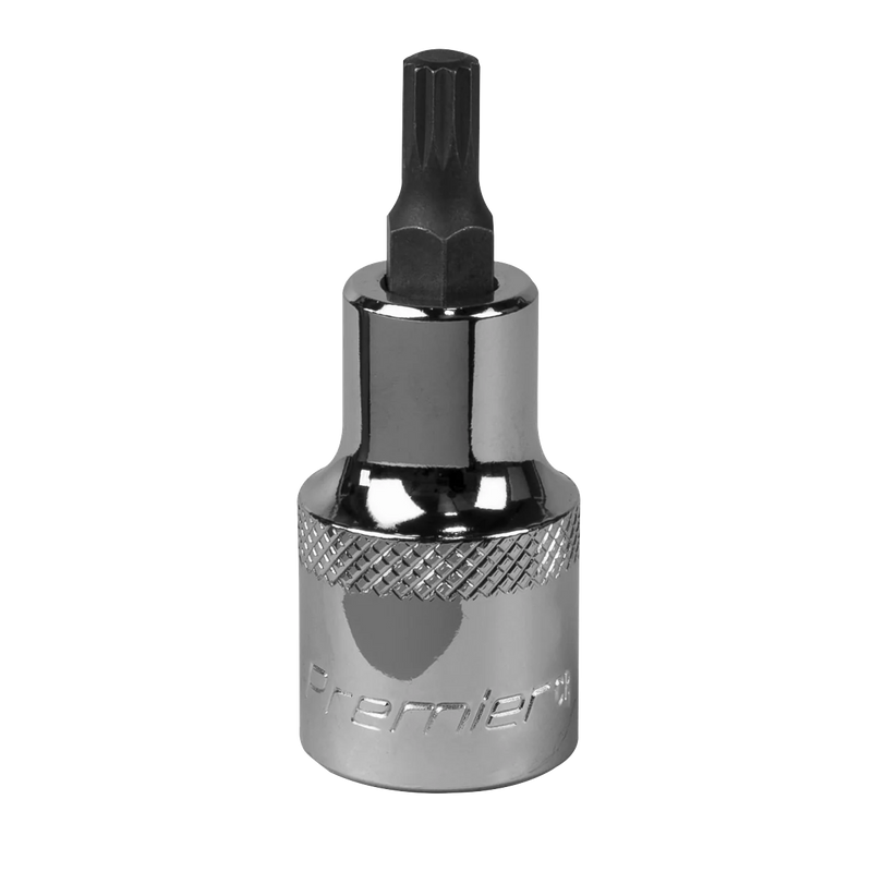 Sealey Premier Spline Socket Bit M6 1/2"Sq Drive 55mm