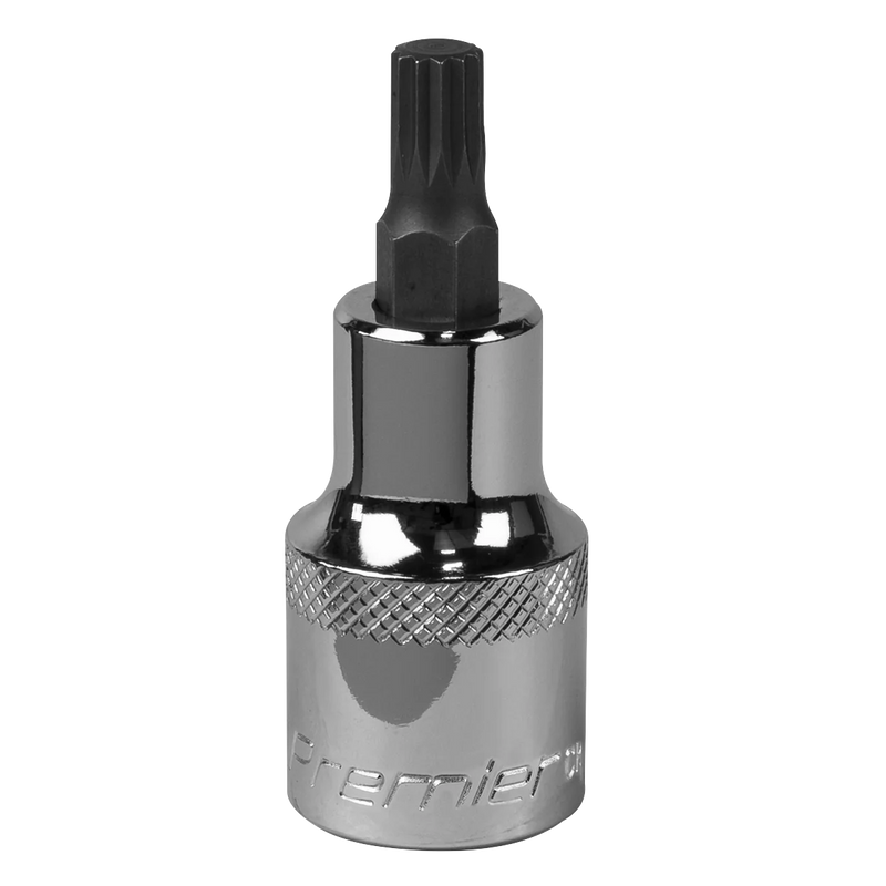Sealey Premier Spline Socket Bit M7 1/2"Sq Drive 55mm