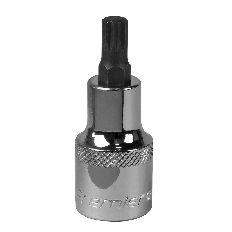 Sealey Premier Spline Socket Bit 1/2"Sq Drive M8 55mm
