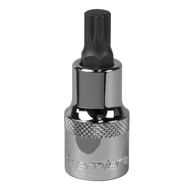 Sealey Premier Spline Socket Bit 1/2"Sq Drive M9 55mm