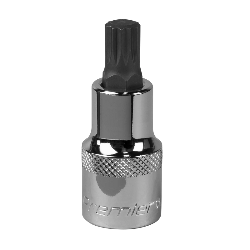 Sealey Premier Spline Socket Bit M10 1/2"Sq Drive 55mm