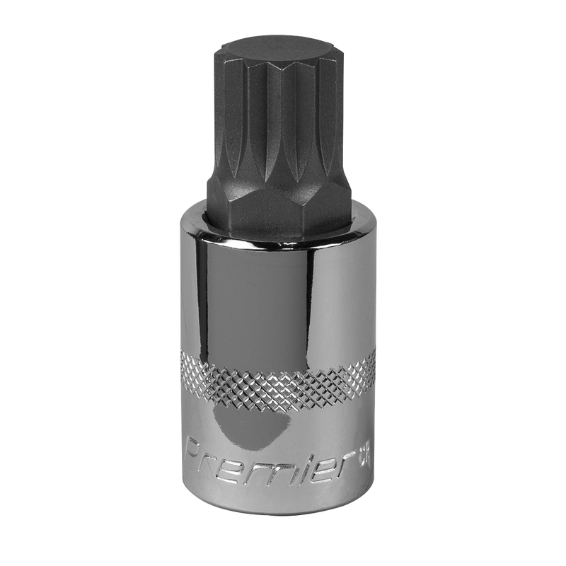 Sealey Premier Spline Socket Bit 1/2"Sq Drive M18 55mm