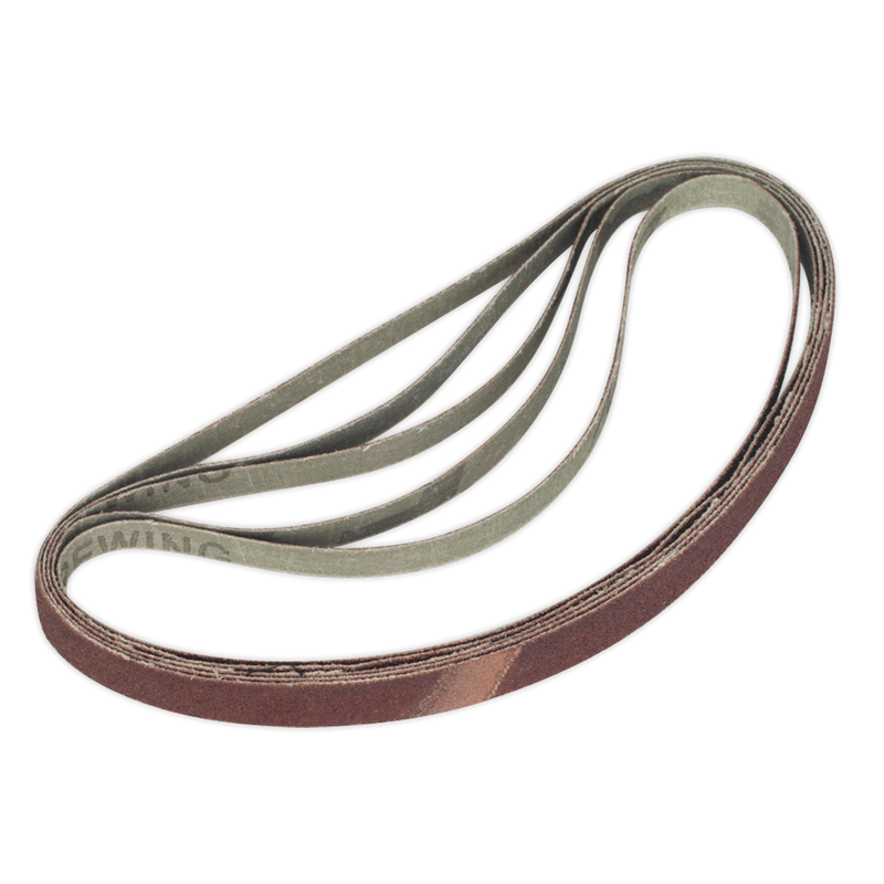 Sealey Sanding Belt 12x456mm 80Grit - Pack of 5
