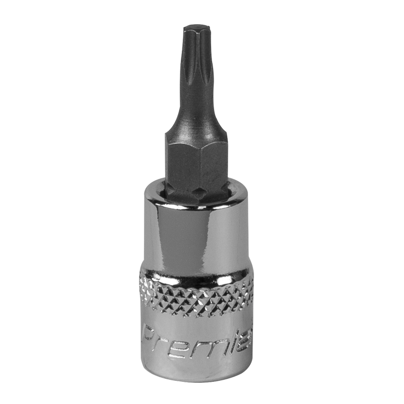 Sealey Premier Socket Bit T15 1/4" Sq Drive 37mm