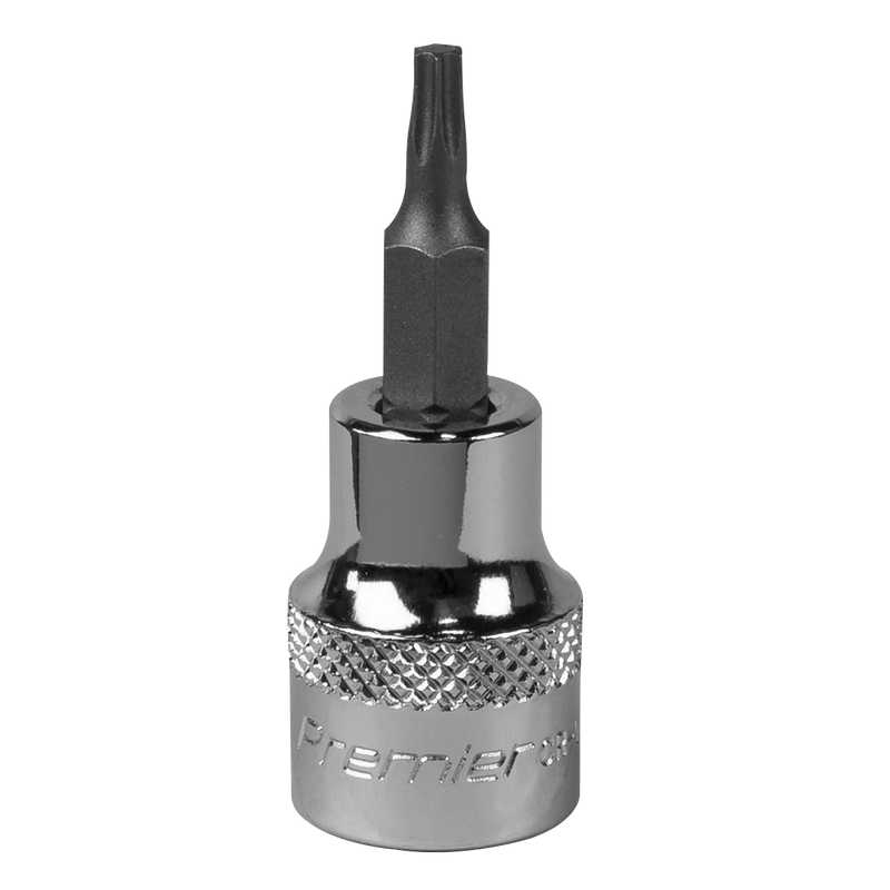 Sealey Premier Socket Bit T15 1/4" Sq Drive 37mm