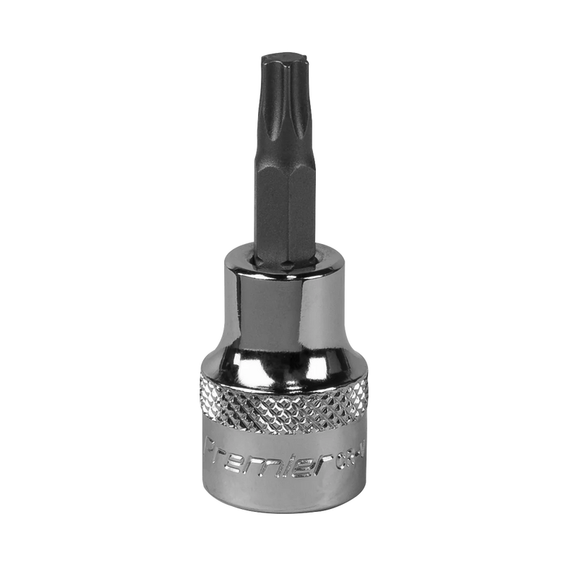 Sealey Premier Socket Bit T25 1/4"Sq Drive 37mm