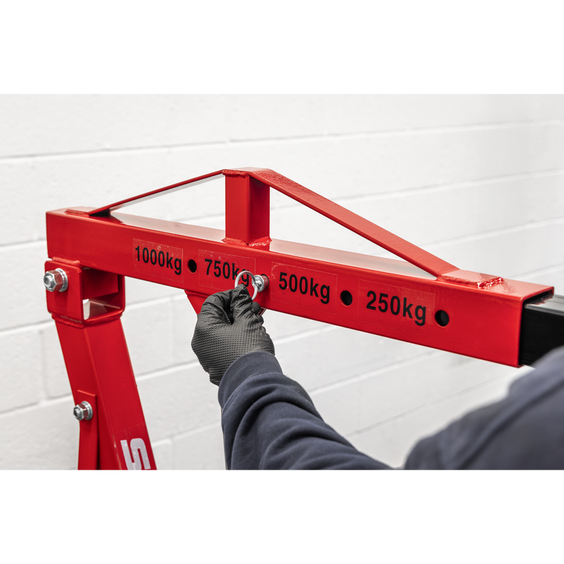 Sealey KD Type Folding Engine Crane 1 Tonne