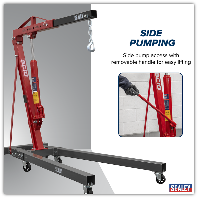 Sealey KD Type Folding Engine Crane 1 Tonne