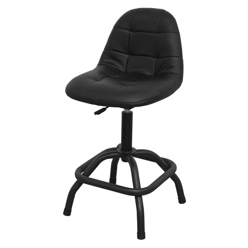 Sealey Premier Industrial Pneumatic Workshop Stool SCR01B 150kg Capacity