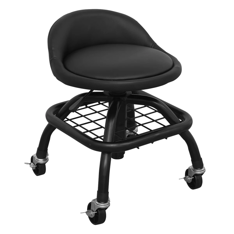 Sealey Premier Industrial Pneumatic Creeper Stool SCR02B 150kg Capacity