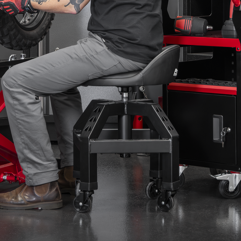 Sealey Premier Industrial Pneumatic Creeper Stool SCR03B 150kg Capacity