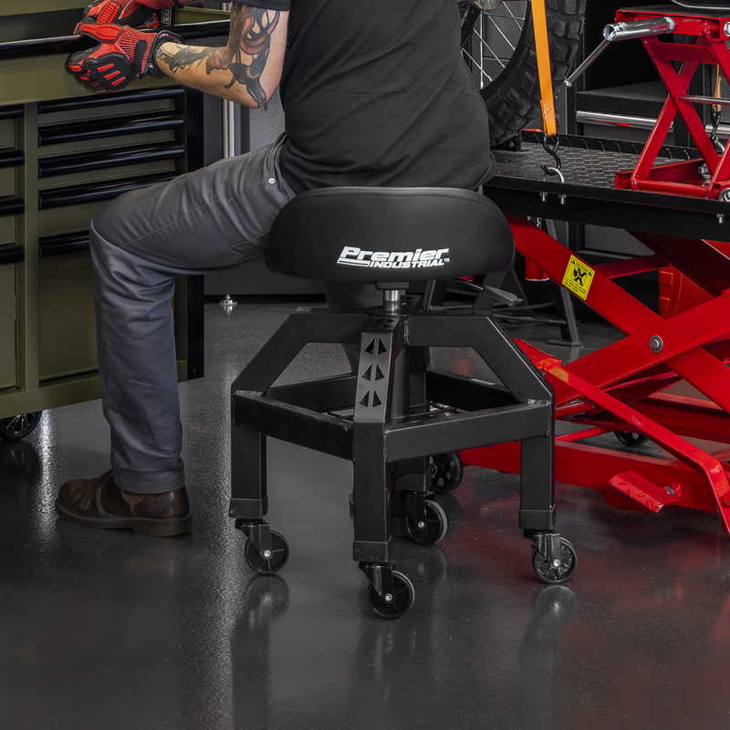 Sealey Premier Industrial Pneumatic Creeper Stool SCR03B 150kg Capacity