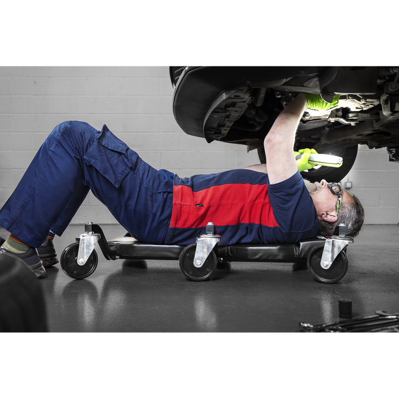 Sealey Premier Steel Creeper SCR101P 180kg Capacity with Headrest