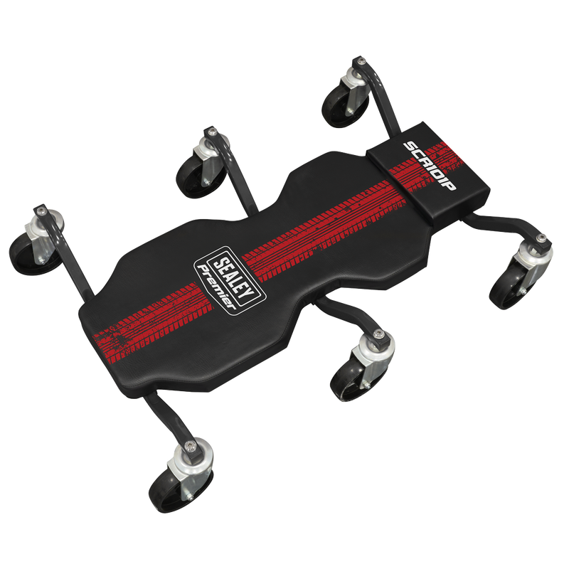 Sealey Premier Steel Creeper SCR101P 180kg Capacity with Headrest