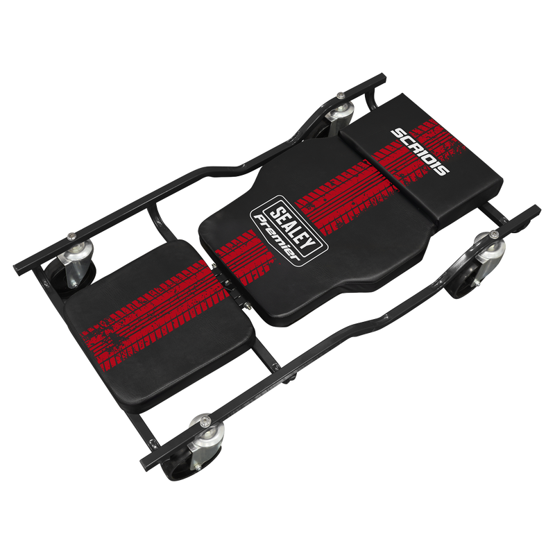 Sealey Premier Steel Creeper SCR101S 180kg Capacity with Adjustable Headrest