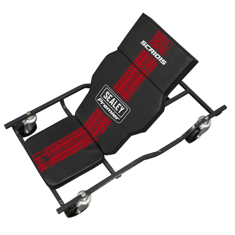 Sealey Premier Steel Creeper SCR101S 180kg Capacity with Adjustable Headrest