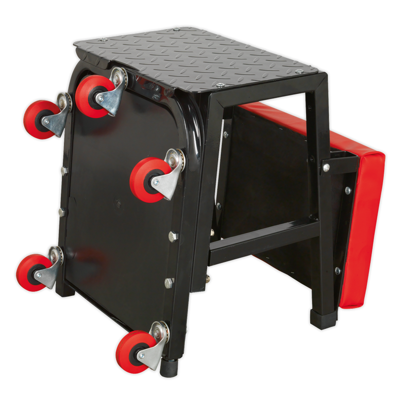 Sealey Mechanic's Utility Seat & Step Stool 158kg Capacity