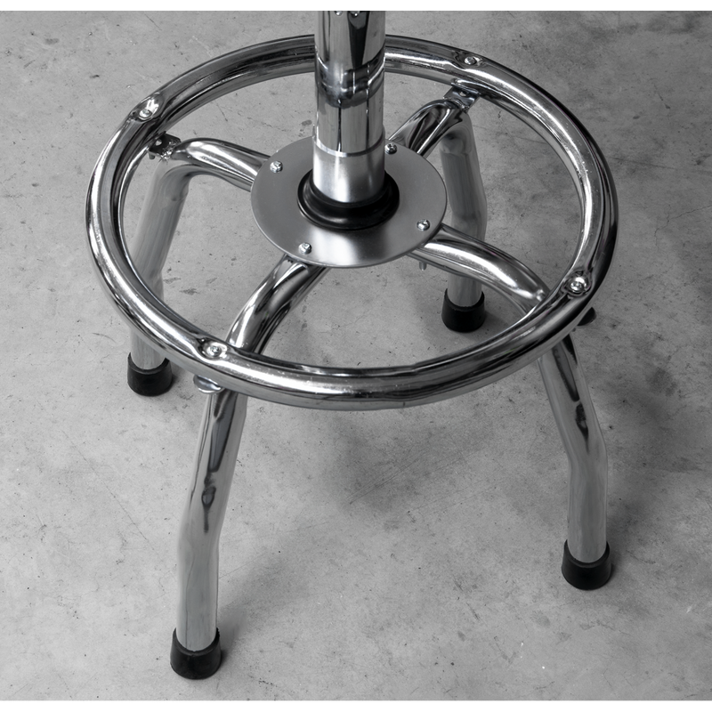 Sealey Pneumatic Stool SCR17 150kg Adjustable Height Workshop Seat