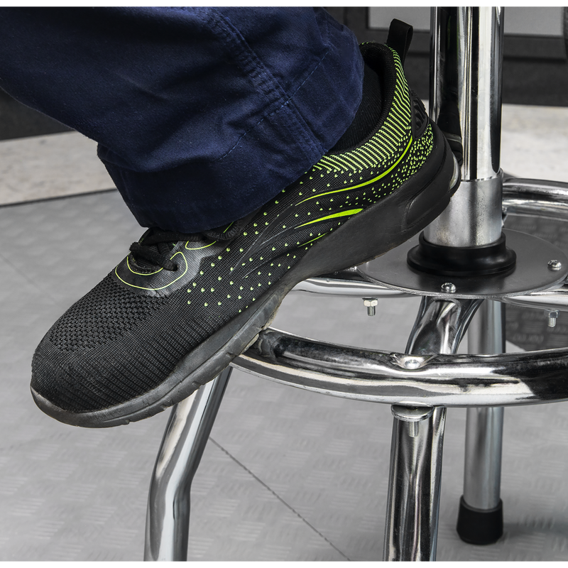 Sealey Pneumatic Stool SCR17 150kg Adjustable Height Workshop Seat