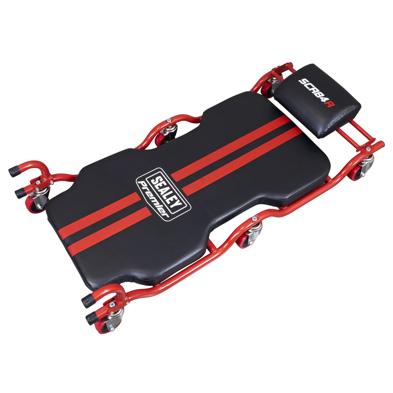 Sealey Premier Deluxe Steel Creeper SCR84 180kg Capacity with Headrest