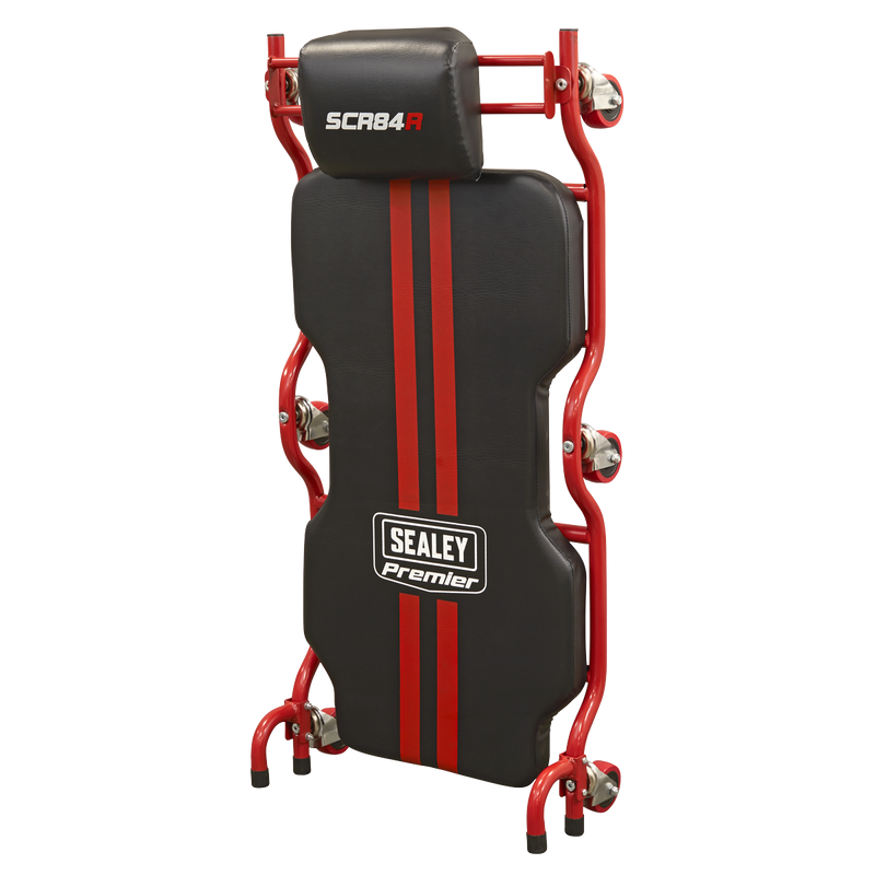 Sealey Premier Deluxe Steel Creeper SCR84 180kg Capacity with Headrest