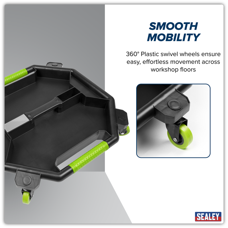 Sealey Creeper Tool Tray SCR86HV 30kg Capacity Green