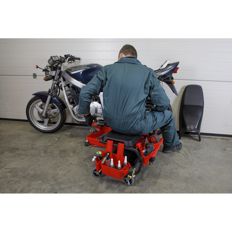 Sealey Mechanic's Deluxe Detailing Utility Seat 150kg Capacity