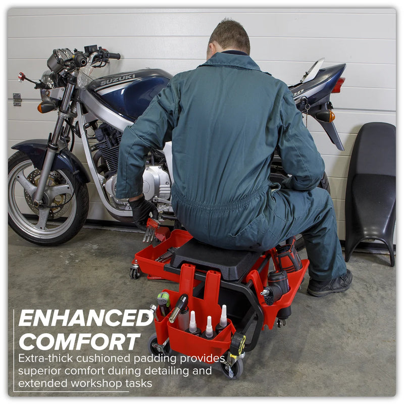 Sealey Mechanic's Deluxe Detailing Utility Seat 150kg Capacity