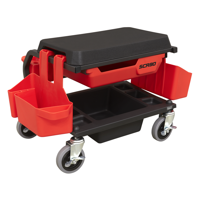Sealey Mechanic's Deluxe Detailing Utility Seat 150kg Capacity