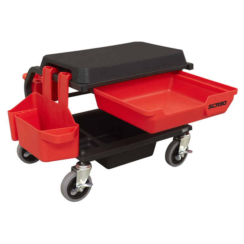 Sealey Mechanic's Deluxe Detailing Utility Seat 150kg Capacity