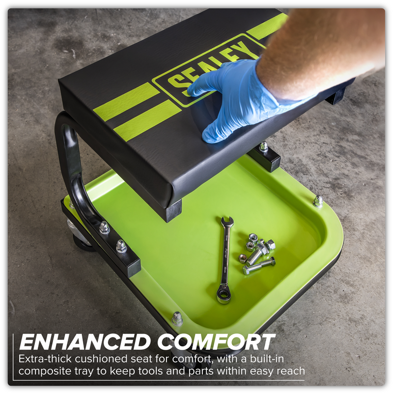 Sealey Mechanic's Utility Seat SCR9HV 110kg Capacity