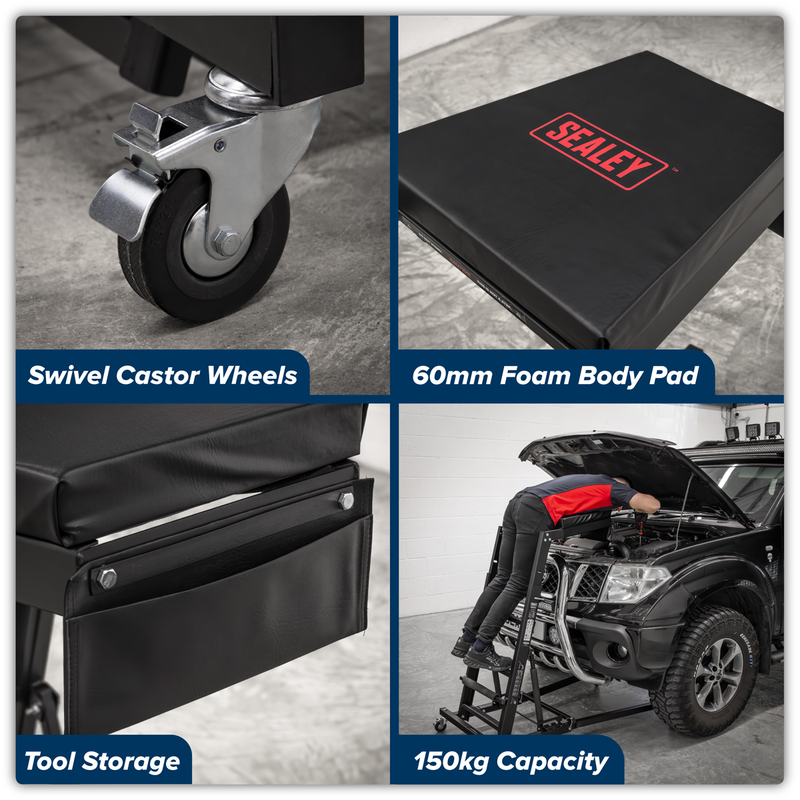 Sealey Topside Engine Bay Creeper SCRT01 150kg Capacity