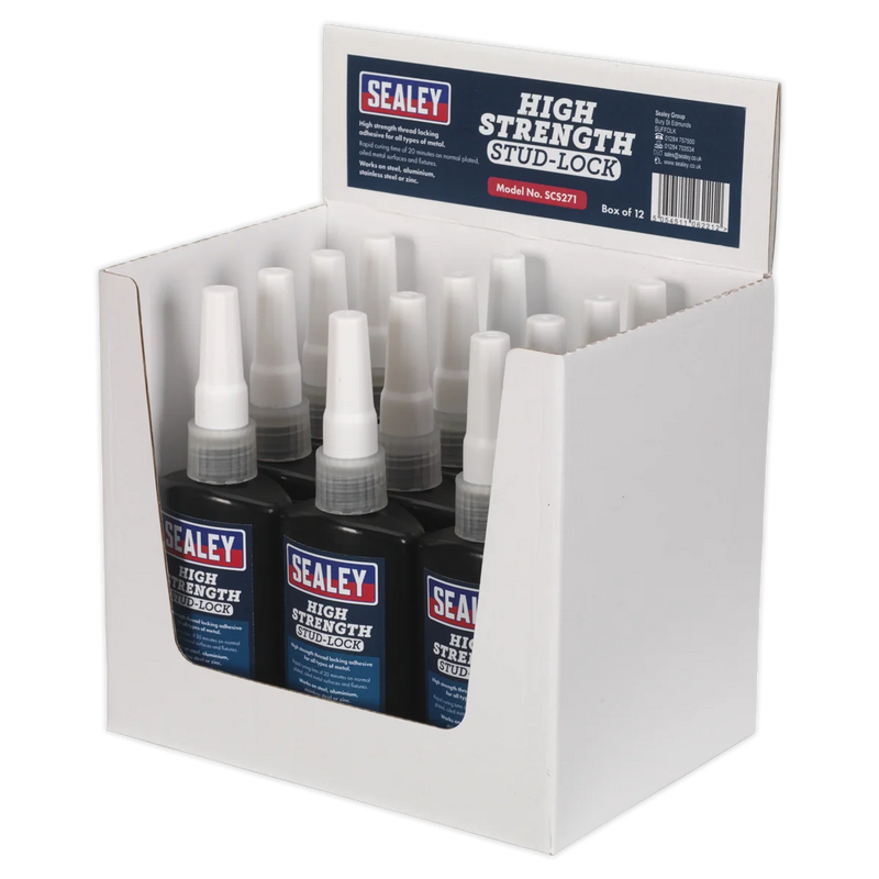 Sealey Stud Lock Adhesive 50ml - 12 Bottles