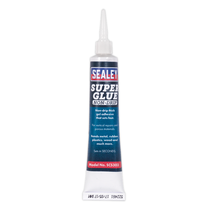 Sealey Non-Drip Gel Super Glue 20g - Pack of 20