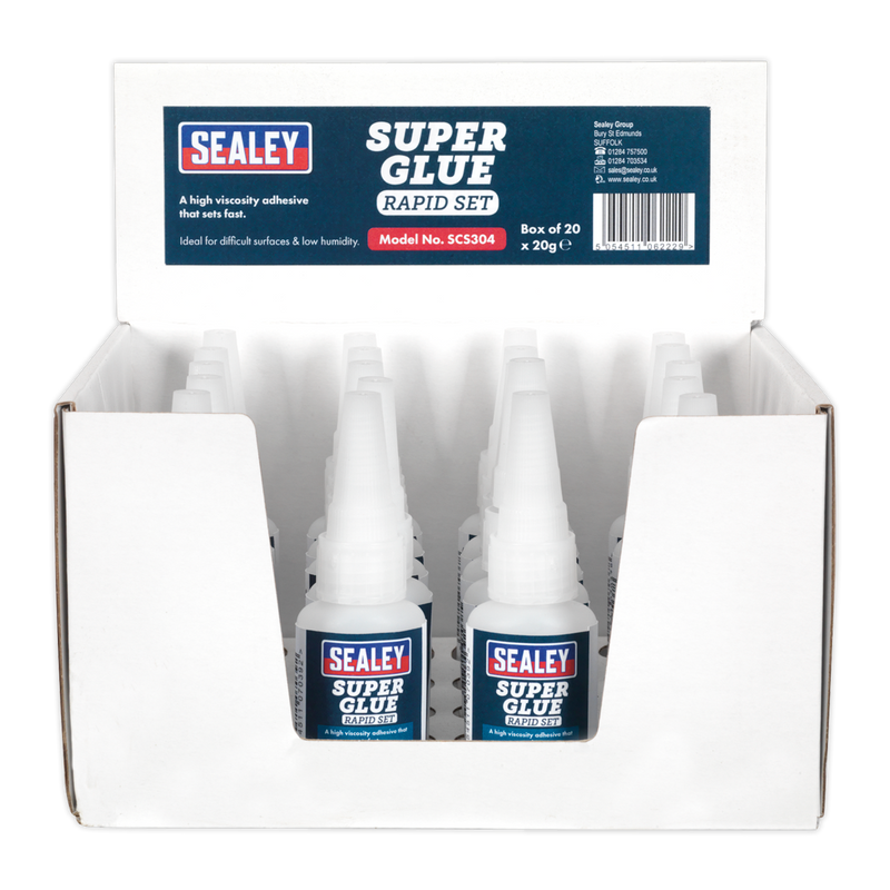 Sealey Rapid Set Super Glue 20g - Pack of 20