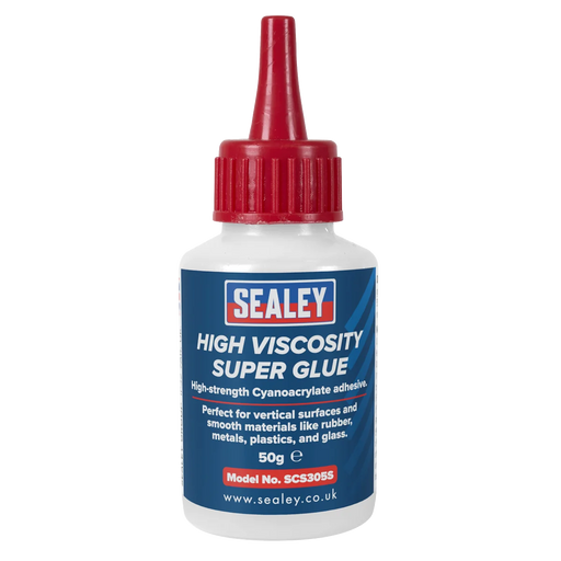 Sealey High Viscosity Super Glue 50g Cyanoacrylate Adhesive