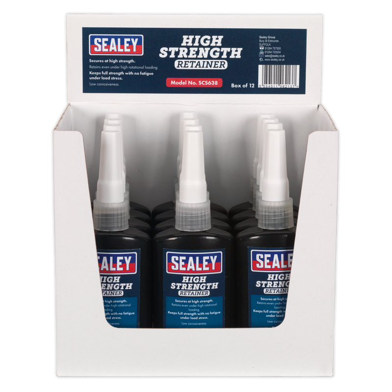 Sealey High Strength Retainer Adhesive 50ml - 12 Bottles