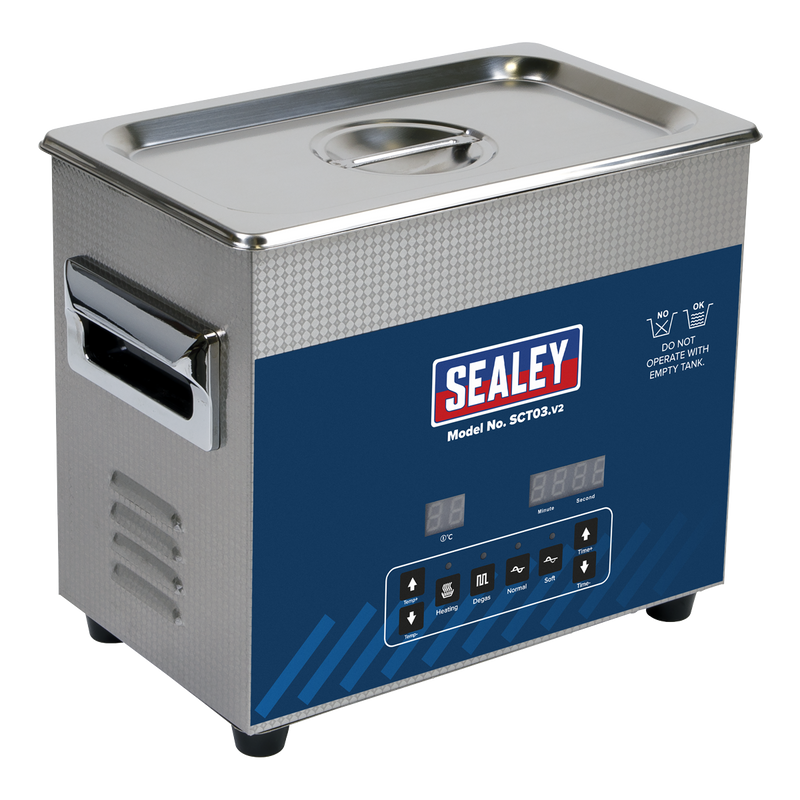 Sealey Ultrasonic Cleaner 3L Model SCT03 120W