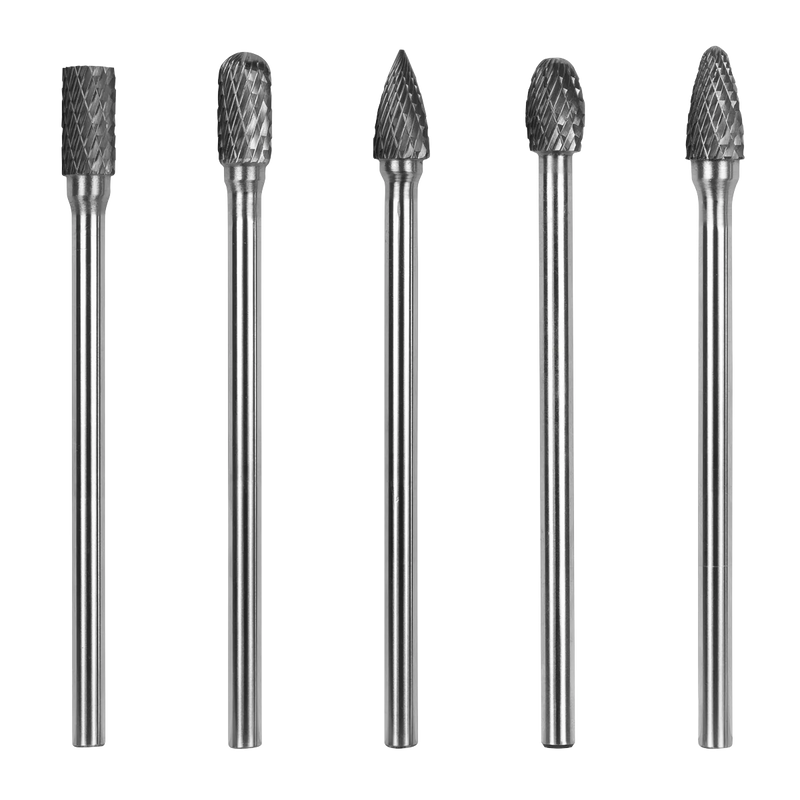 Sealey Tungsten Carbide Rotary Burr Set 5 Piece Ø10mm