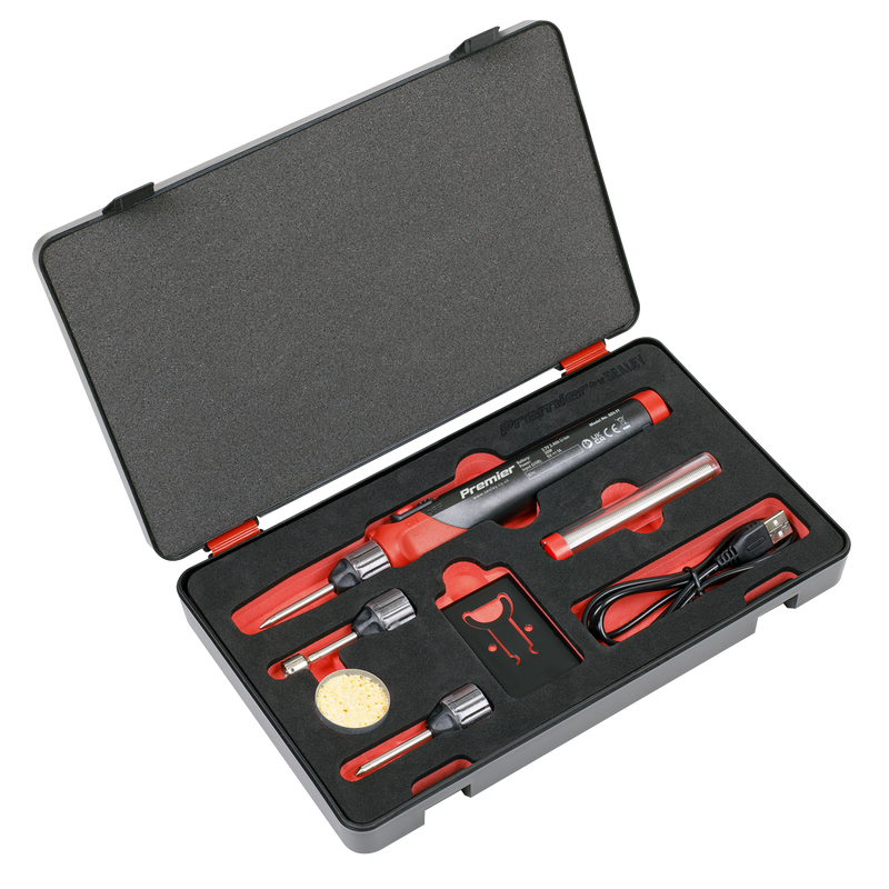 Sealey Premier Rechargeable Soldering Iron Kit 30W 600°C