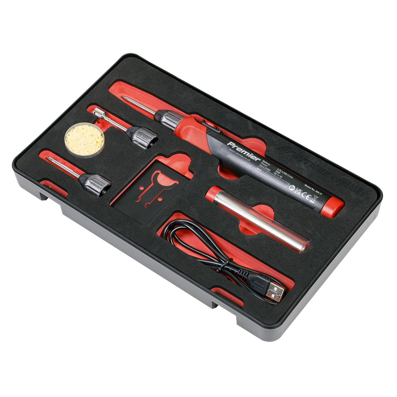 Sealey Premier Rechargeable Soldering Iron Kit 30W 600°C